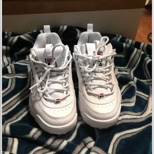 FILA DISRUPTOR II PREMIUM SNEAKER - WOMEN'S WHITE